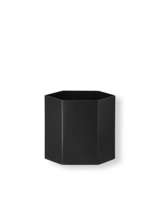 Ferm Living Cache pot - Hexagon Pot - Large - Black