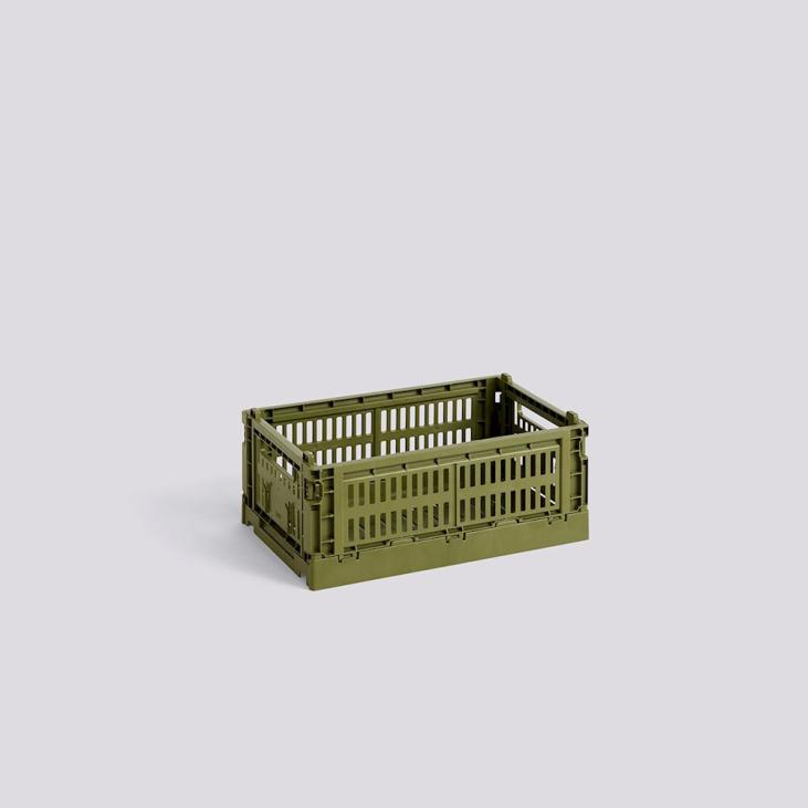Caisse de rangement Colour Crate - Small - Olive