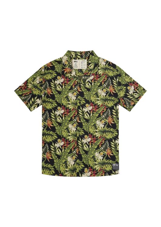 Picture Organic clothing chemise à fleurs - Marreba shirt - vert
