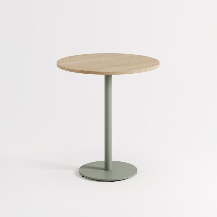 Tiptoe Table ronde bistrot Moka Ø70cm - Chêne - En stock