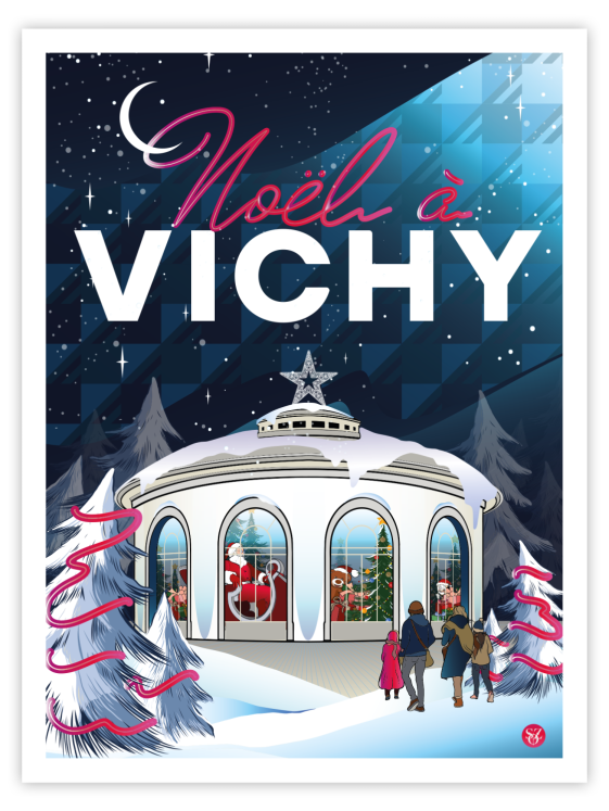 Affiche Vichy - SoZ - Noel à Vichy - 2022 - 50x70