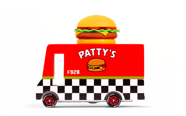 Candylab Toys Camion en bois - Pattys Hamburger Van