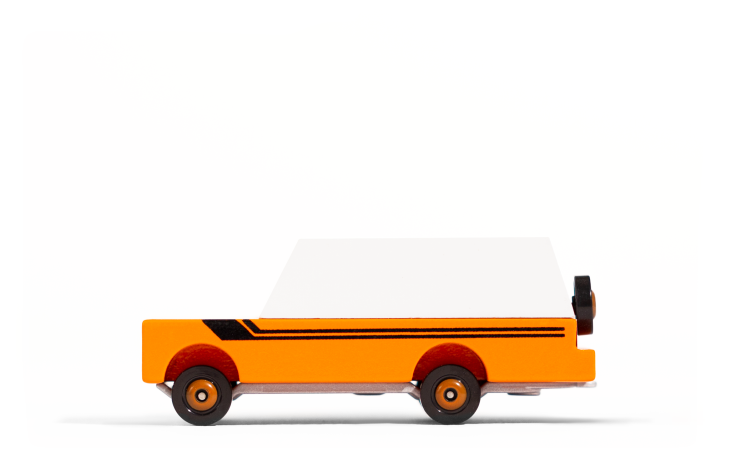 Candylab toys voiture en bois - 4x4 - Rio Grande Orange Mule