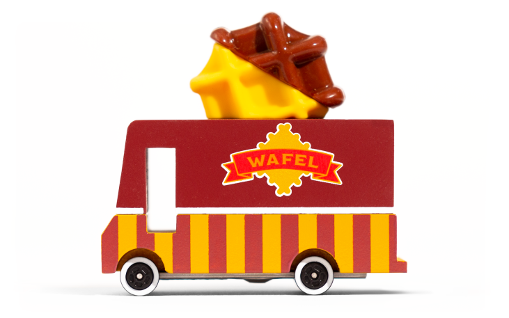 Candylab toys camion en bois - Wafel Truck - Camion de gaufre