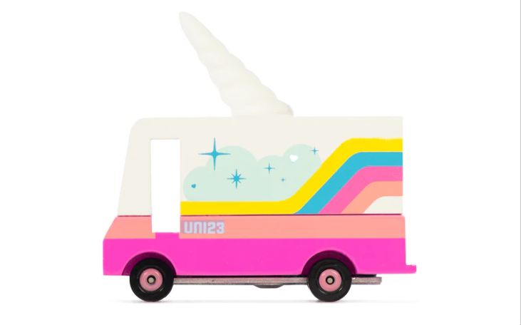 Candylab Toys Camion en bois - Unicorn Colorful Van