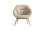 Hay fauteuil lounge - Lounge chair -  AAL83 Duo Soft - Bolgheri / Cuir - en stock