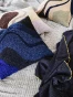 Ferm living plaid - Herringbone Blanket - Dark blue