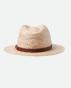 Brixton chapeau de paille - Messer Straw Fedora - Natural