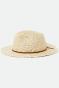 Brixton chapeau paille - Wesley straw packable Fedora - Naturel