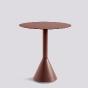 Hay table d'extérieur ronde - Cone table - Ø70 - palissade couleur : Rouge