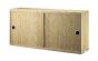 String furniture Caisson avec portes coulissantes - 78 x 20 -Cabinet with Sliding Doors - String system couleur : Chêne