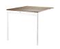 Table pliante - Folding table couleur : Noyer / Blanc