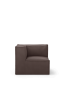 Ferm living Catena Sofa - Catena corner gauche small Qualité de tissus et couleurs : Hot Madison / Brown