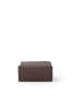 Ferm living Catena Sofa - Catena pouf square  small Qualité de tissus et couleurs : Hot Madison / Brown