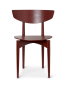 Ferm living chaise en bois - Herman Dining Chair - Wooden Frame couleur : Rouge