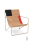 Ferm Living Fauteuil extérieur - Desert Lounge Chair - Cashmere/Block