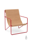 Ferm Living Fauteuil exterieur - Desert Lounge Chair - poppy red/Sand