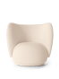Ferm Living fauteuil - Rico Qualité de tissus et couleurs : Laine boucle - Blanc cassé