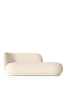 Ferm Living canapé divan ouverture à droite - rico divan Qualité de tissus et couleurs : Laine boucle - Blanc cassé