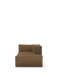 Ferm living Catena Sofa - Catena chaise longue droite small Qualité de tissus et couleurs : Hot M - chocolate
