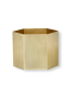 Ferm Living cache Pot - Hexagon Pot - Extra Large - Brass