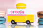 Candylab Toys Camion en bois - Yellow Macaron Van Citron